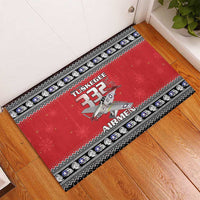 Tuskegee Red Tails Airmen Christmas Rubber Doormat P-51 Mustang 332nd Fighter Group - Wonder Print Shop