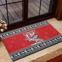 Tuskegee Red Tails Airmen Christmas Rubber Doormat P-51 Mustang 332nd Fighter Group - Wonder Print Shop