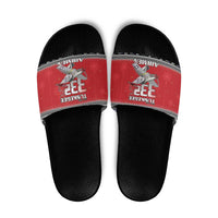 Tuskegee Red Tails Airmen Christmas Slide Sandals P-51 Mustang 332nd Fighter Group - Wonder Print Shop