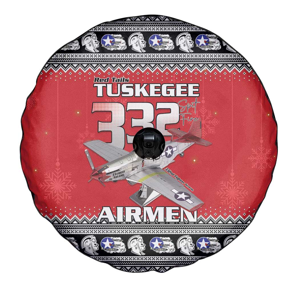 Tuskegee Red Tails Airmen Christmas Spare Tire Cover P-51 Mustang 332nd Fighter Group - Wonder Print Shop
