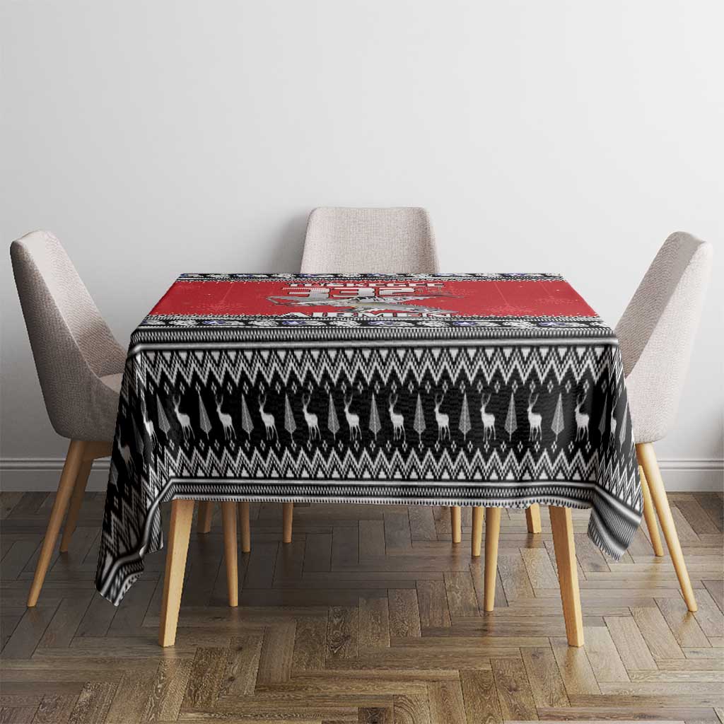 Tuskegee Red Tails Airmen Christmas Tablecloth P-51 Mustang 332nd Fighter Group - Wonder Print Shop