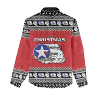 Tuskegee Red Tails Airmen Christmas Women Casual Shirt P-51 Mustang 332nd Fighter Group - Wonder Print Shop