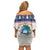 Liberia Christmas Off Shoulder Short Dress My Christmas On You - Lion Santa - Wonder Print Shop