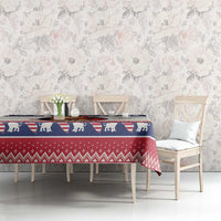 Liberia Christmas Tablecloth My Christmas On You - Lion Santa - Wonder Print Shop