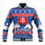 Slovakia Christmas Baseball Jacket Vesele Vianoce - Coat Of Arms - Wonder Print Shop