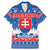 Slovakia Christmas Family Matching Mermaid Dress and Hawaiian Shirt Vesele Vianoce - Coat Of Arms - Wonder Print Shop