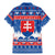 Slovakia Christmas Family Matching Mermaid Dress and Hawaiian Shirt Vesele Vianoce - Coat Of Arms - Wonder Print Shop