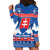Slovakia Christmas Hoodie Dress Vesele Vianoce - Coat Of Arms - Wonder Print Shop