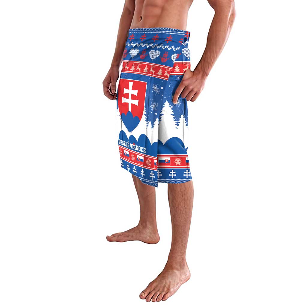 Slovakia Christmas Lavalava Vesele Vianoce - Coat Of Arms - Wonder Print Shop