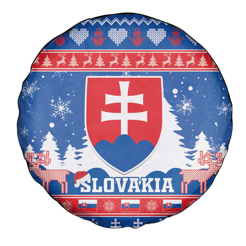 Slovakia Christmas Spare Tire Cover Vesele Vianoce - Coat Of Arms - Wonder Print Shop