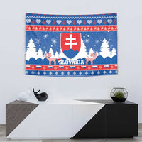 Slovakia Christmas Tapestry Vesele Vianoce - Coat Of Arms - Wonder Print Shop