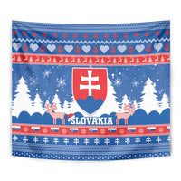 Slovakia Christmas Tapestry Vesele Vianoce - Coat Of Arms - Wonder Print Shop