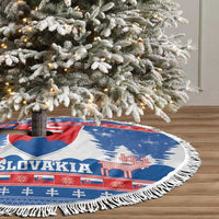 Slovakia Christmas Tree Skirt Vesele Vianoce - Coat Of Arms - Wonder Print Shop