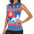 Slovakia Christmas Women Sleeveless Polo Shirt Vesele Vianoce - Coat Of Arms - Wonder Print Shop