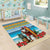 Aruba Christmas Area Rug Surfing Santa Bon Pasco - Wonder Print Shop
