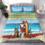 Aruba Christmas Bedding Set Surfing Santa Bon Pasco - Wonder Print Shop