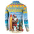 Aruba Christmas Button Sweatshirt Surfing Santa Bon Pasco - Wonder Print Shop