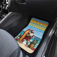 Aruba Christmas Car Mats Surfing Santa Bon Pasco - Wonder Print Shop