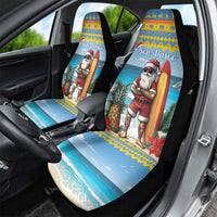 Aruba Christmas Car Seat Cover Surfing Santa Bon Pasco - Wonder Print Shop