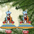 Aruba Christmas Ceramic Ornament Surfing Santa Bon Pasco - Wonder Print Shop