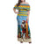 Aruba Christmas Family Matching Off Shoulder Maxi Dress and Hawaiian Shirt Surfing Santa Bon Pasco - Wonder Print Shop