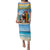 Aruba Christmas Family Matching Puletasi and Hawaiian Shirt Surfing Santa Bon Pasco - Wonder Print Shop