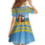 Aruba Christmas Family Matching Summer Maxi Dress and Hawaiian Shirt Surfing Santa Bon Pasco - Wonder Print Shop