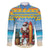 Aruba Christmas Family Matching Summer Maxi Dress and Hawaiian Shirt Surfing Santa Bon Pasco - Wonder Print Shop
