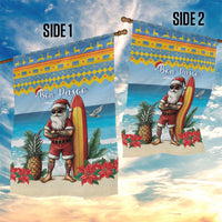 Aruba Christmas Garden Flag Surfing Santa Bon Pasco - Wonder Print Shop