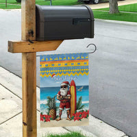 Aruba Christmas Garden Flag Surfing Santa Bon Pasco - Wonder Print Shop