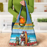 Aruba Christmas Grocery Bag Surfing Santa Bon Pasco