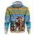 Aruba Christmas Hoodie Surfing Santa Bon Pasco - Wonder Print Shop