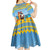 Aruba Christmas Kid Short Sleeve Dress Surfing Santa Bon Pasco - Wonder Print Shop
