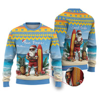 Aruba Christmas Ugly Christmas Sweater Surfing Santa Bon Pasco - Wonder Print Shop