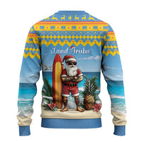 Aruba Christmas Ugly Christmas Sweater Surfing Santa Bon Pasco - Wonder Print Shop