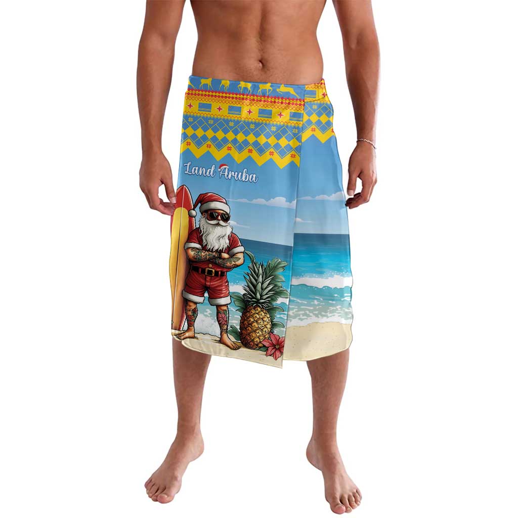 Aruba Christmas Lavalava Surfing Santa Bon Pasco - Wonder Print Shop