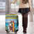 Aruba Christmas Luggage Cover Surfing Santa Bon Pasco - Wonder Print Shop