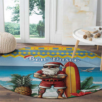 Aruba Christmas Round Carpet Surfing Santa Bon Pasco