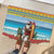 Aruba Christmas Rubber Doormat Surfing Santa Bon Pasco - Wonder Print Shop