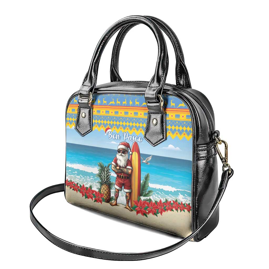 Aruba Christmas Shoulder Handbag Surfing Santa Bon Pasco