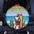 Aruba Christmas Spare Tire Cover Surfing Santa Bon Pasco - Wonder Print Shop