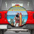 Aruba Christmas Spare Tire Cover Surfing Santa Bon Pasco - Wonder Print Shop
