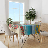 Aruba Christmas Tablecloth Surfing Santa Bon Pasco - Wonder Print Shop