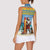 Aruba Christmas Women Sleeveless Polo Shirt Surfing Santa Bon Pasco - Wonder Print Shop