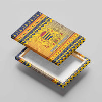 Chad Christmas Canvas Wall Art Coat Of Arms Merry Christmas - Wonder Print Shop