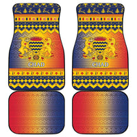 Chad Christmas Car Mats Coat Of Arms Merry Christmas - Wonder Print Shop
