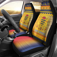 Chad Christmas Car Seat Cover Coat Of Arms Merry Christmas - Wonder Print Shop
