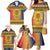Chad Christmas Family Matching Mermaid Dress and Hawaiian Shirt Coat Of Arms Merry Christmas - Wonder Print Shop