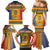 Chad Christmas Family Matching Mermaid Dress and Hawaiian Shirt Coat Of Arms Merry Christmas - Wonder Print Shop