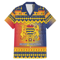 Chad Christmas Family Matching Mermaid Dress and Hawaiian Shirt Coat Of Arms Merry Christmas - Wonder Print Shop